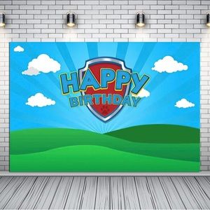 Paw patrol birthday backdrop